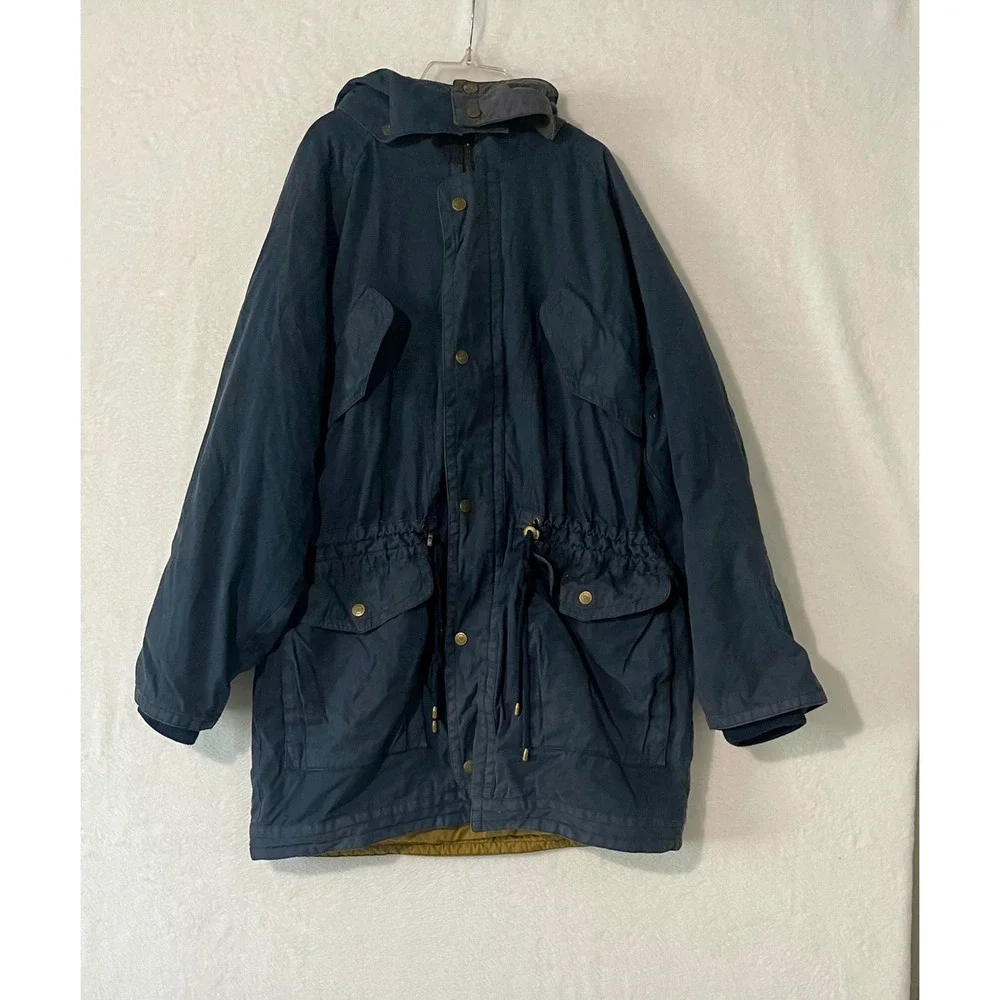 Vtg Banana Republic Adventure Outfitters Archive Safari Canvas Jacket Parka Lg